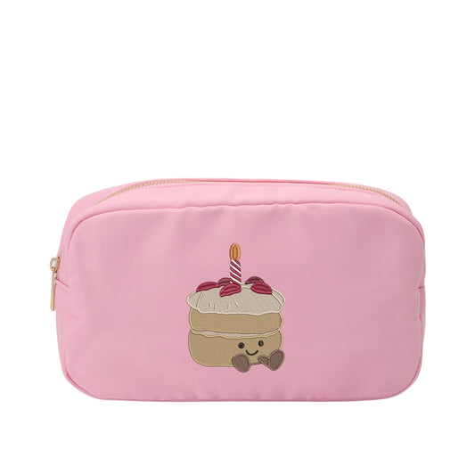 “Make a Wish” Embroidered, Medium Pouch - The Happy Tribe