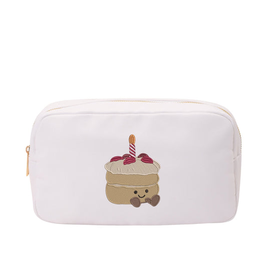 “Make a Wish” Embroidered, Medium Pouch - The Happy Tribe