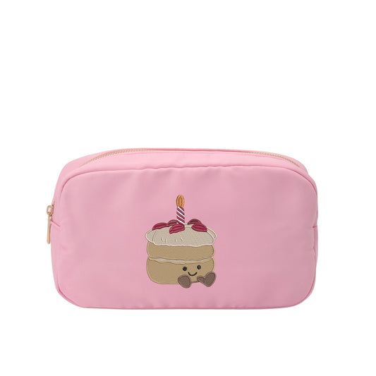 “Make a Wish” Medium Embroidered Pouch - The Happy Tribe