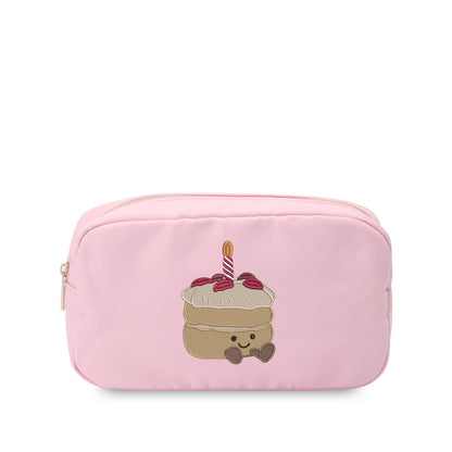 “Make a Wish” Medium Embroidered Pouch - The Happy Tribe