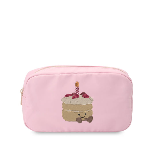 “Make a Wish” Medium Embroidered Pouch - The Happy Tribe