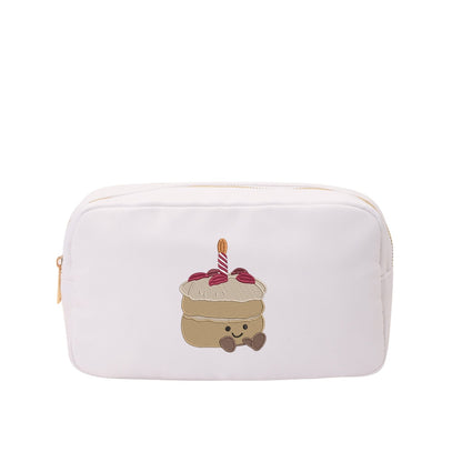 “Make a Wish” Medium Embroidered Pouch - The Happy Tribe