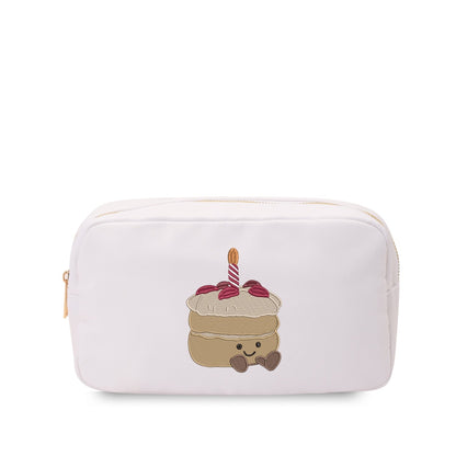 “Make a Wish” Medium Embroidered Pouch - The Happy Tribe