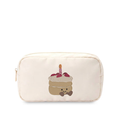 “Make a Wish” Medium Embroidered Pouch - The Happy Tribe