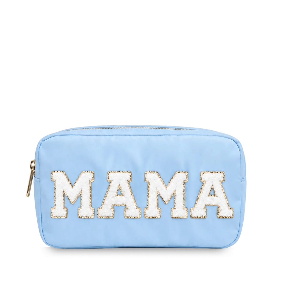 "MAMA" Medium Keepsake Pouch, Baby Blue - The Happy Tribe