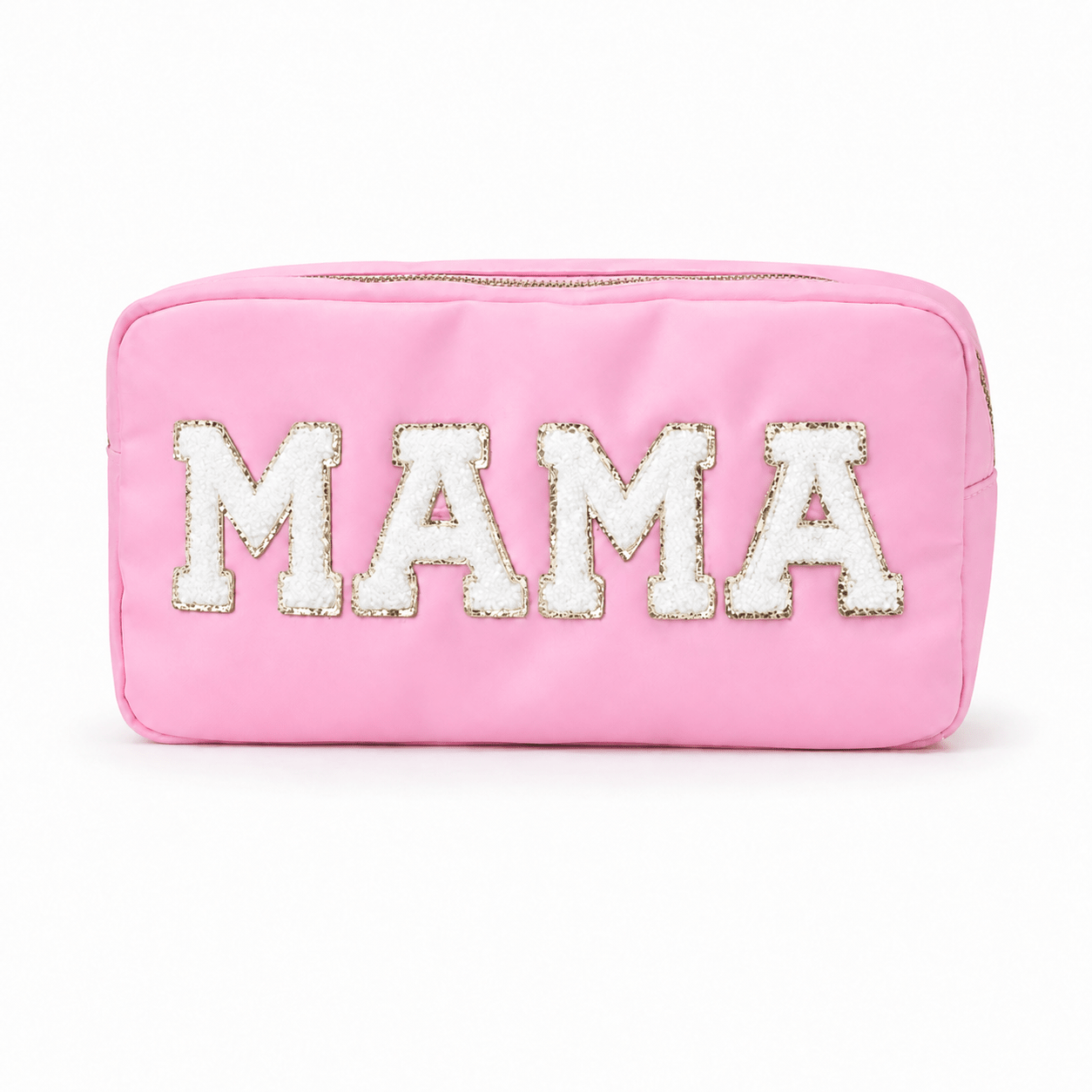 "MAMA" Medium Pouch, Baby Pink - The Happy Tribe