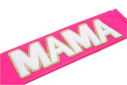 "Mama" Travel Pouch, Neon Pink - The Happy Tribe
