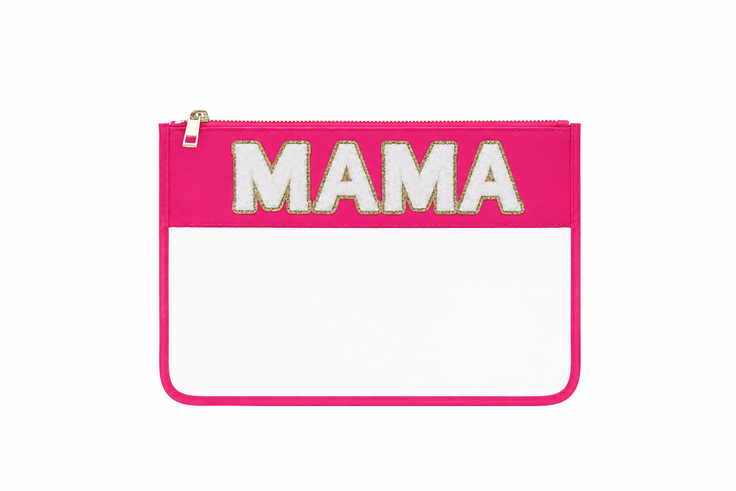 "Mama" Travel Pouch, Neon Pink - The Happy Tribe