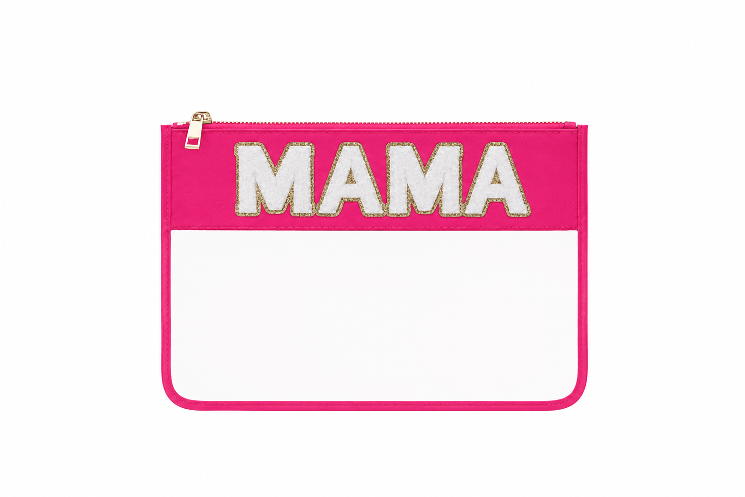 "Mama" Travel Pouch, Neon Pink - The Happy Tribe