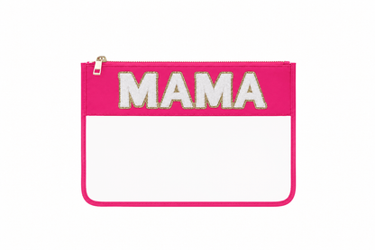 "Mama" Travel Pouch, Neon Pink - The Happy Tribe