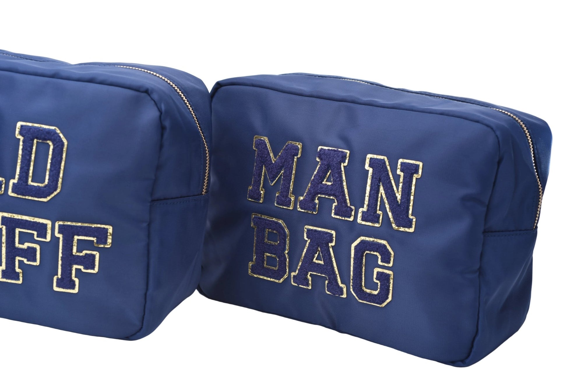 "Man Bag" Large Pouch, Navy - The Happy Tribe