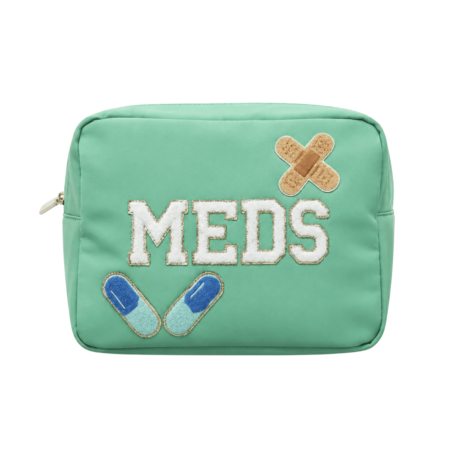 "Meds" Large Pouch, Green - The Happy Tribe