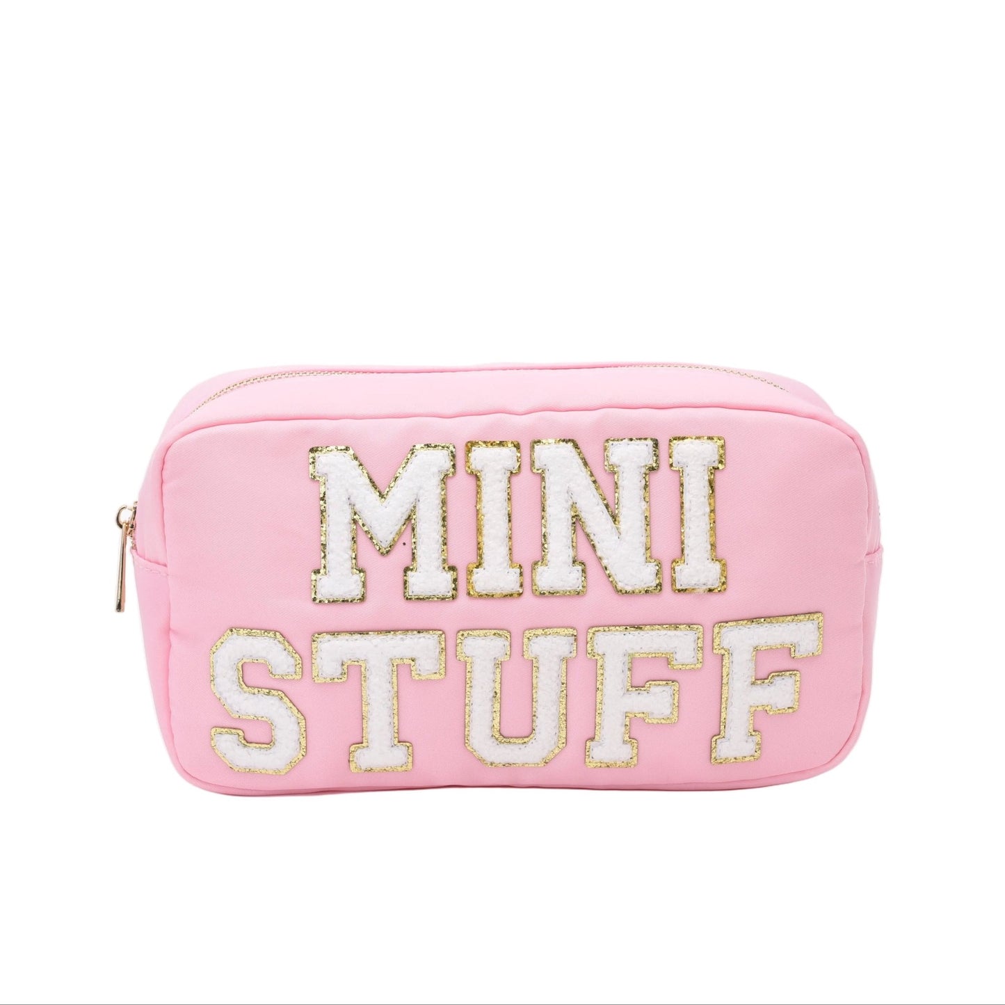 "Mini Stuff" Medium Pouch, Baby Pink - The Happy Tribe