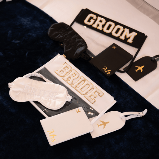 "Mr & Mrs" Passport & Luggage Tag Set - The Happy Tribe