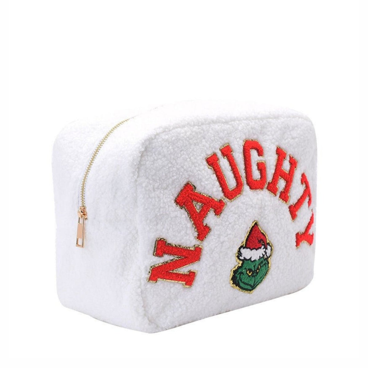 “Naughty” Christmas Teddy Pouch - The Happy Tribe