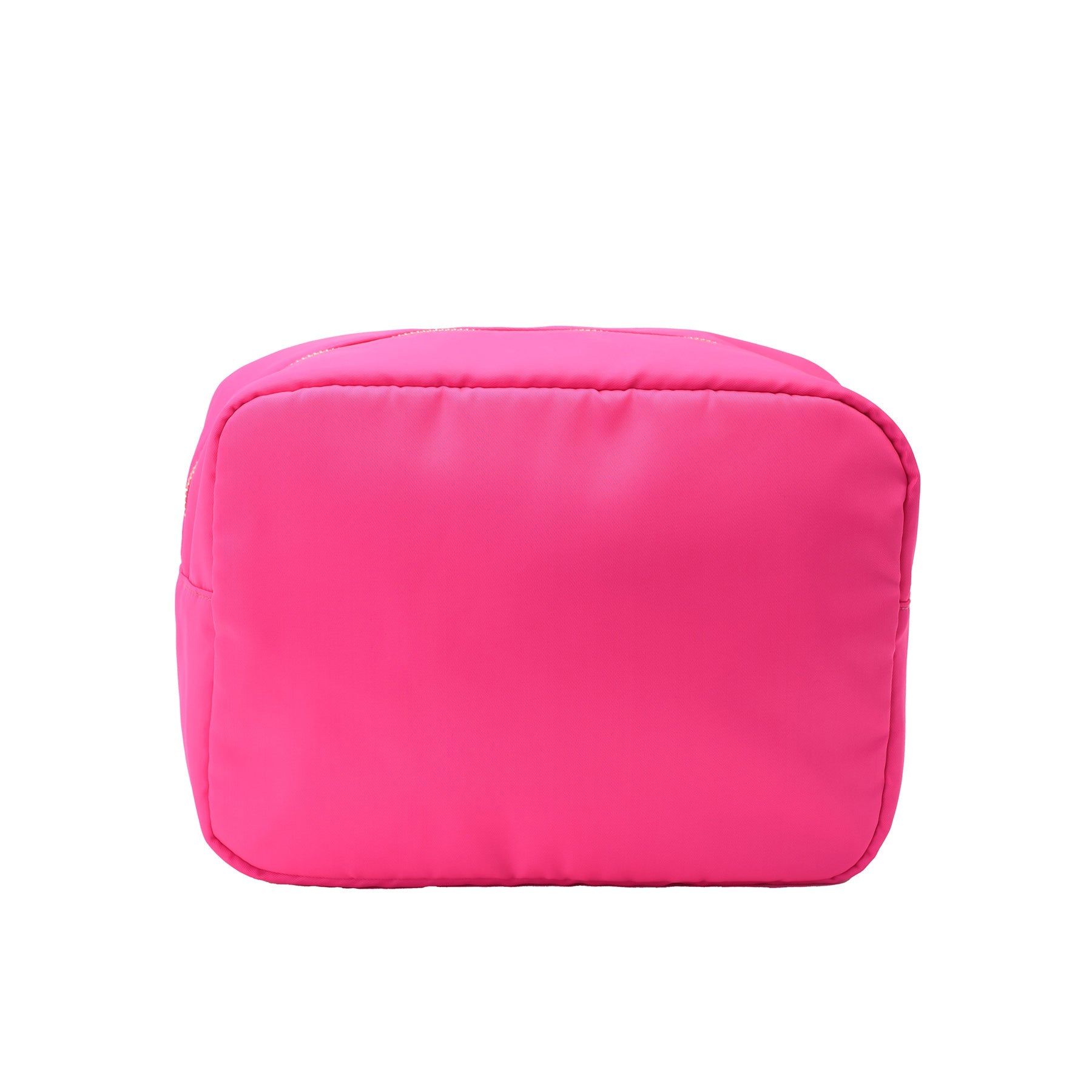 Neon Pink Large “Travel" Pouch - The Happy Tribe