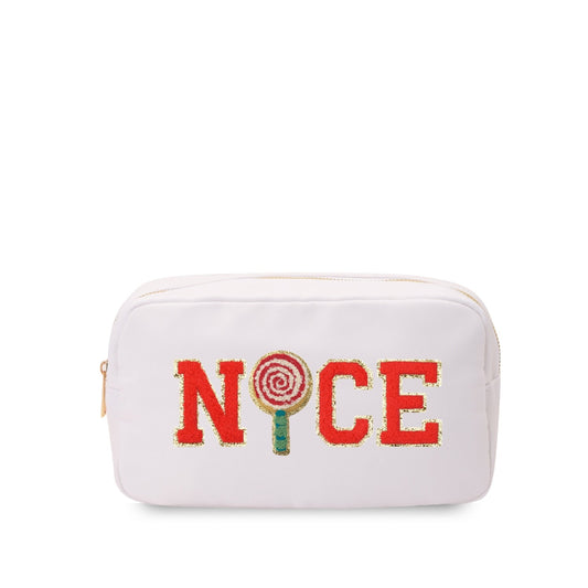 “Nice” Candy Pop Christmas Pouch - The Happy Tribe