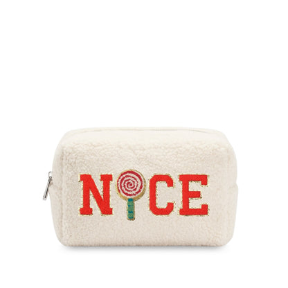“Nice” Christmas Teddy Pouch - The Happy Tribe