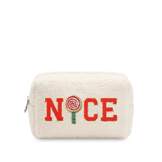 “Nice” Christmas Teddy Pouch - The Happy Tribe