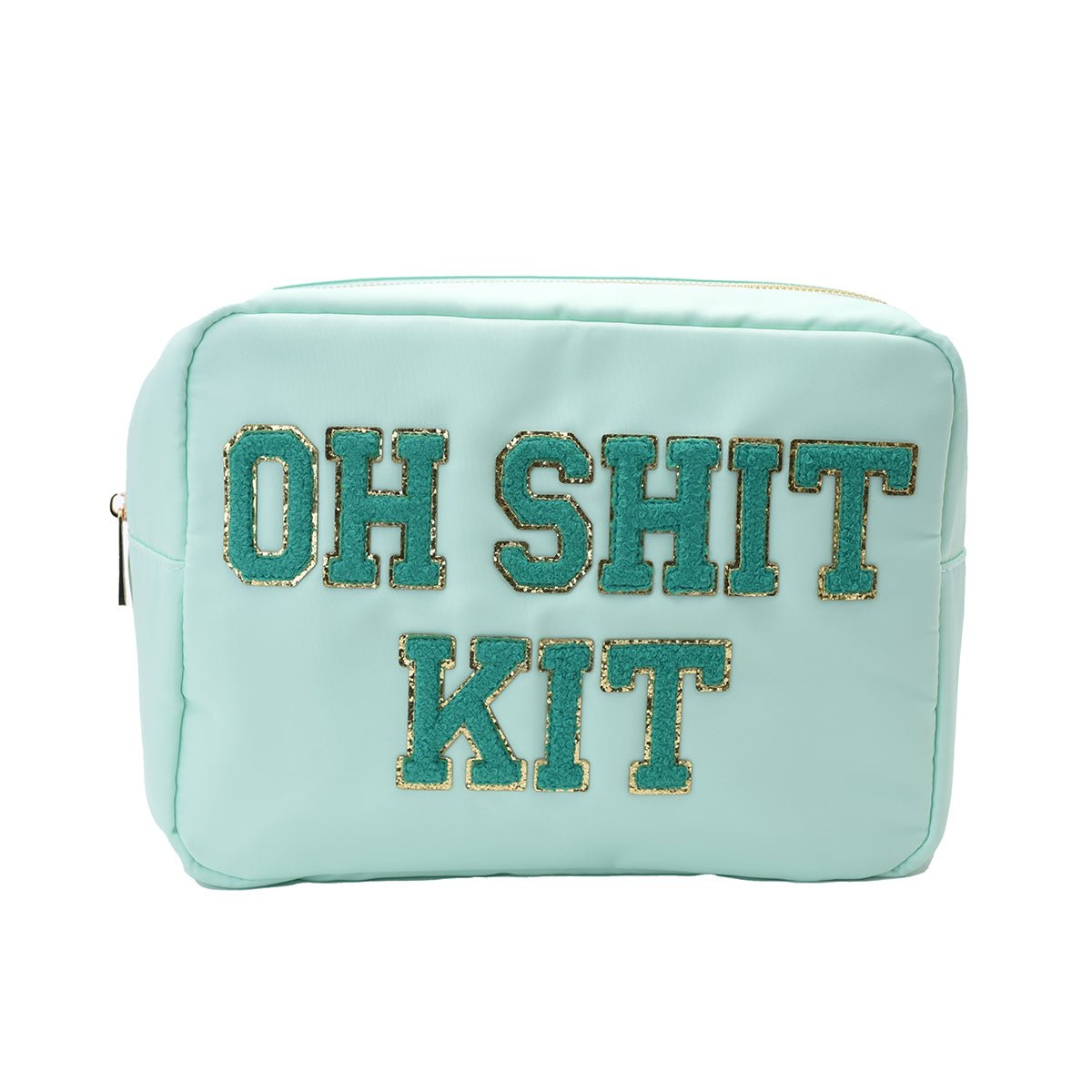 "Oh Sh*t Kit" Large Pouch, Mint Green - The Happy Tribe