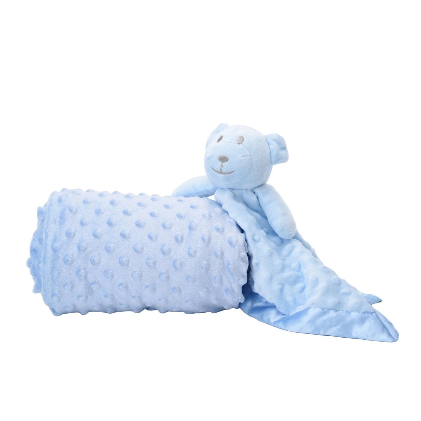 Personalised Baby Comforter, Blue - The Happy Tribe