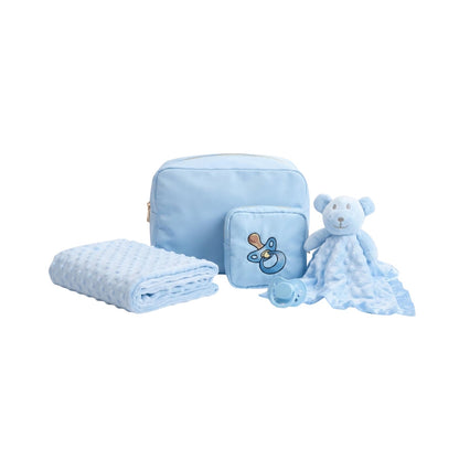 Personalised Baby Gift Set, Baby Blue - The Happy Tribe