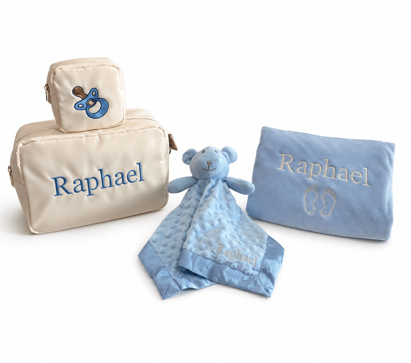 Personalised Baby Gift Set, Baby Pink - The Happy Tribe