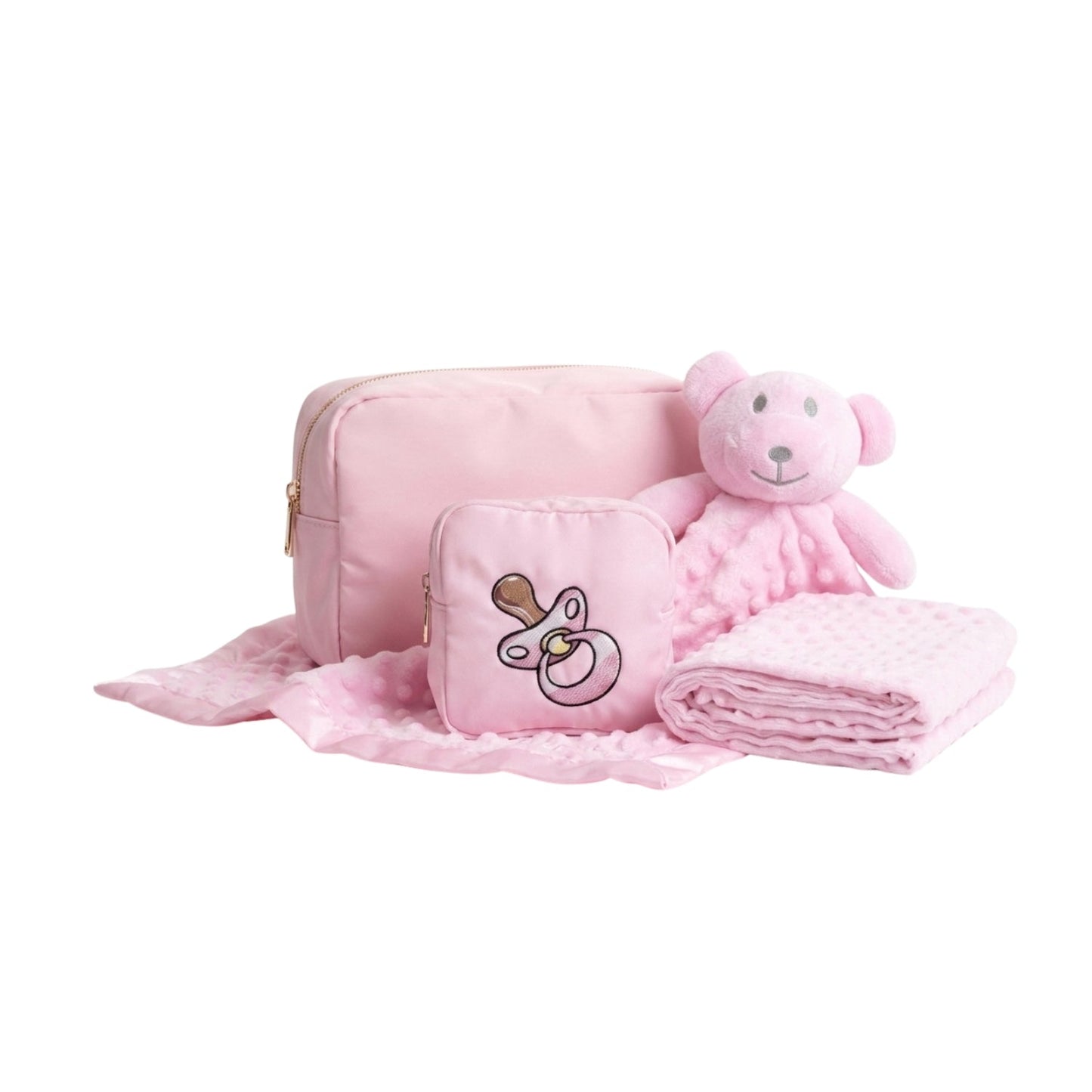 Personalised Baby Gift Set, Baby Pink - The Happy Tribe