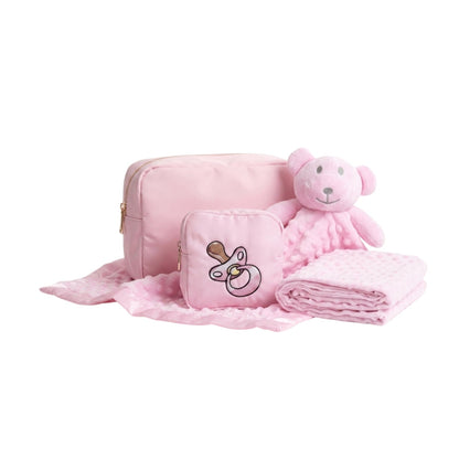Personalised Baby Gift Set, Baby Pink - The Happy Tribe