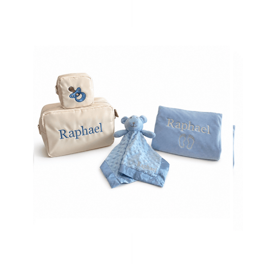 Personalised Baby Gift Set, Baby Pink - The Happy Tribe