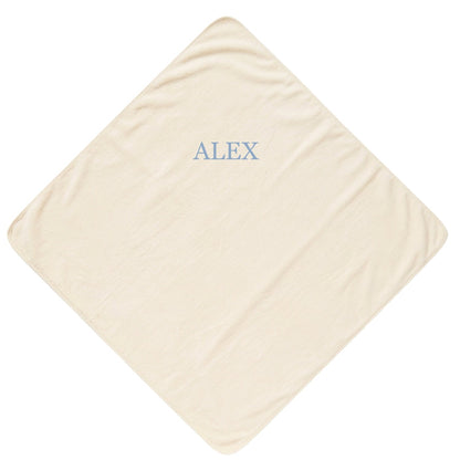 Personalised Bear Hooded Towel, Cream - The Happy Tribe