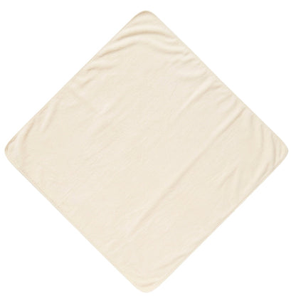 Personalised Bear Hooded Towel, Cream - The Happy Tribe