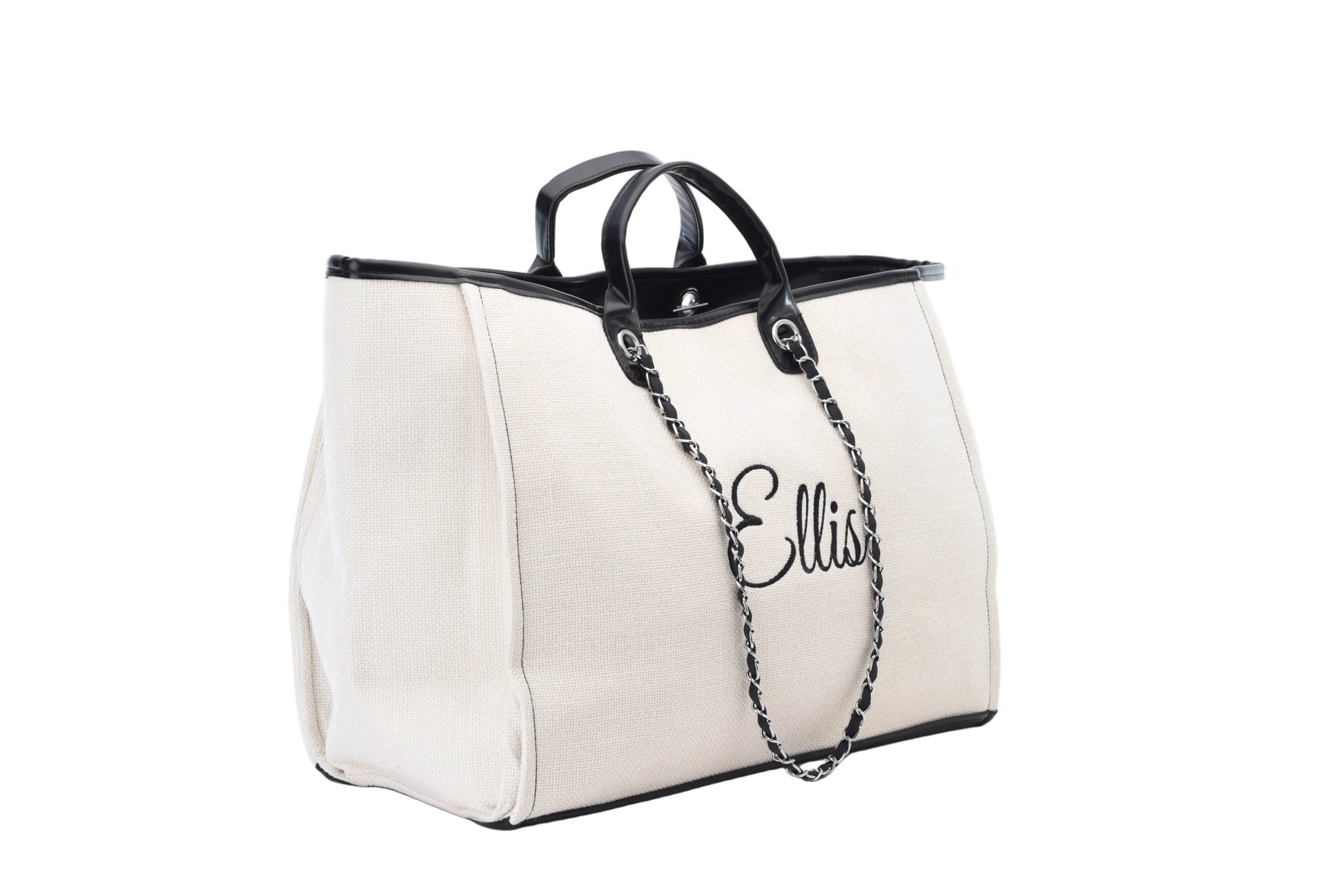 Personalised Canvas Chain Tote Bag - The Happy Tribe