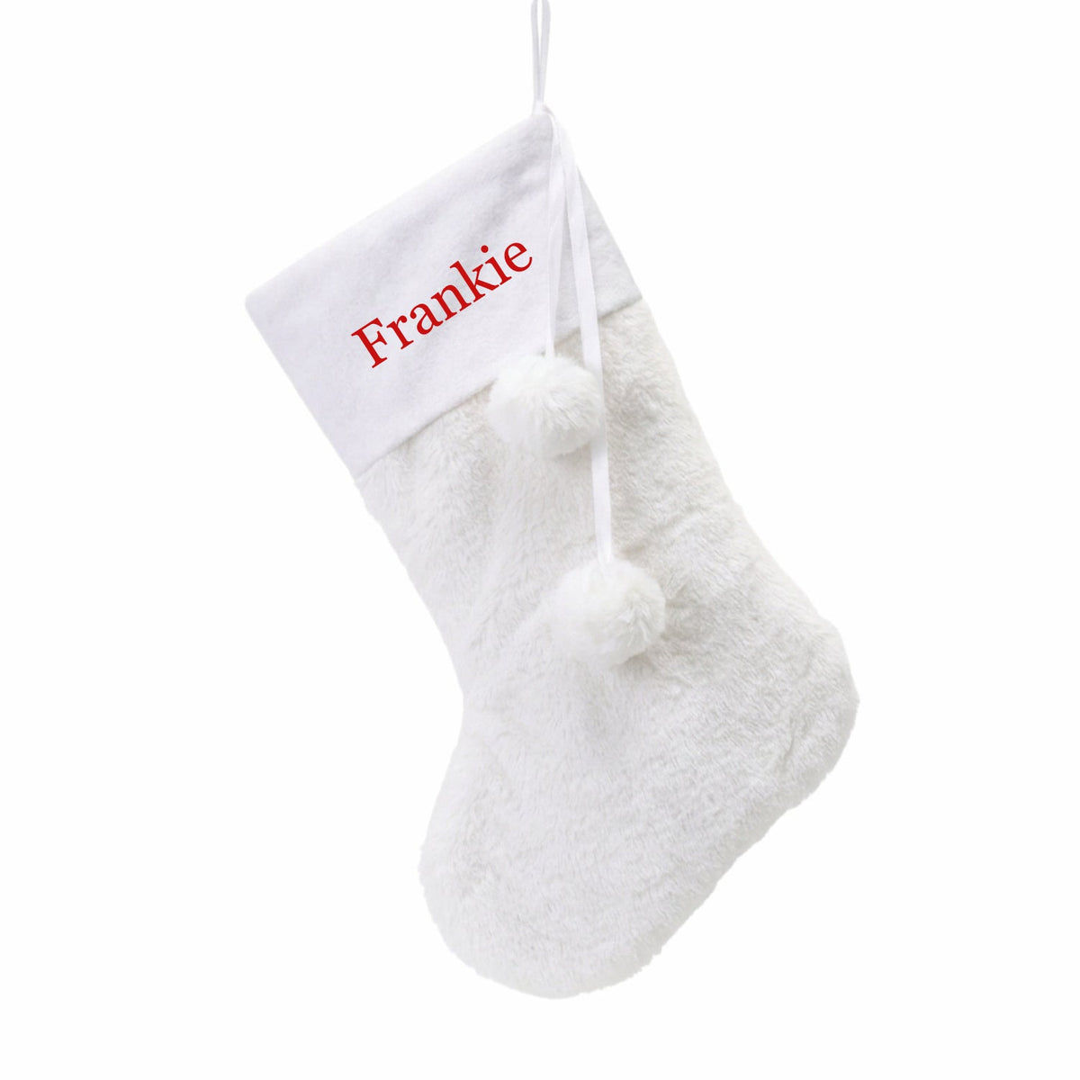 Personalised Christmas Faux Fur Stocking - The Happy Tribe