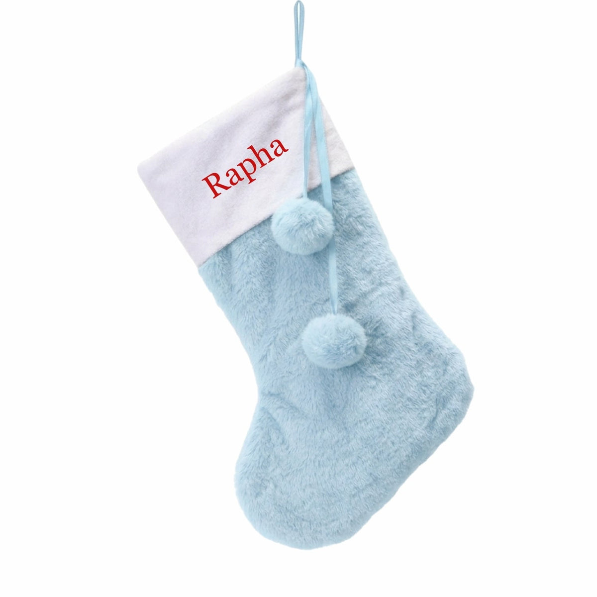 Personalised Christmas Faux Fur Stocking - The Happy Tribe