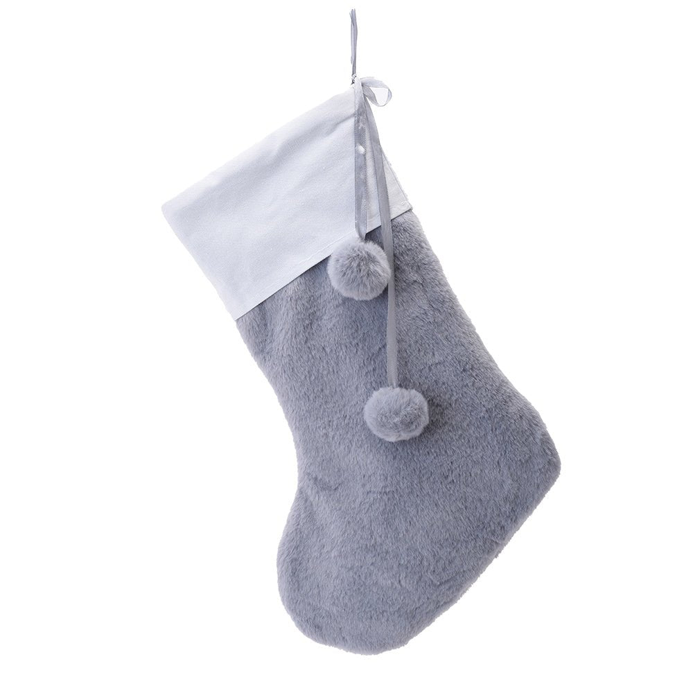 Personalised Christmas Fur Stocking- 4 Colours available - The Happy Tribe