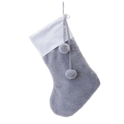 Personalised Christmas Fur Stocking- 4 Colours available - The Happy Tribe