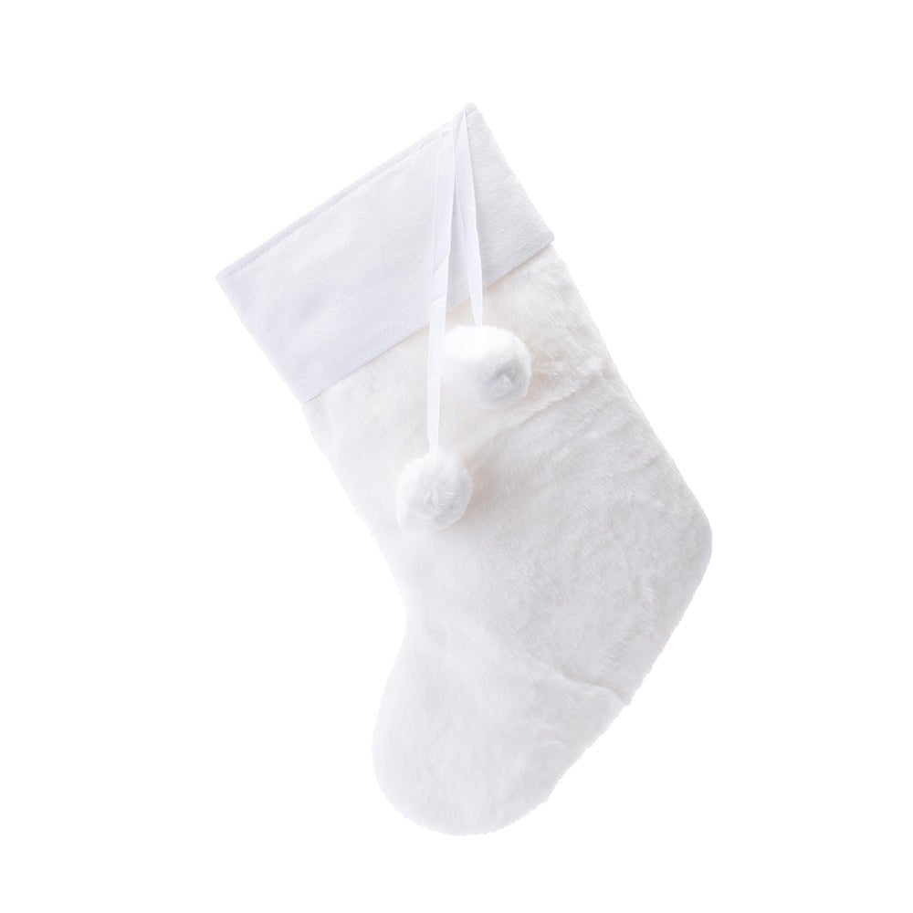 Personalised Christmas Fur Stocking- 4 Colours available - The Happy Tribe