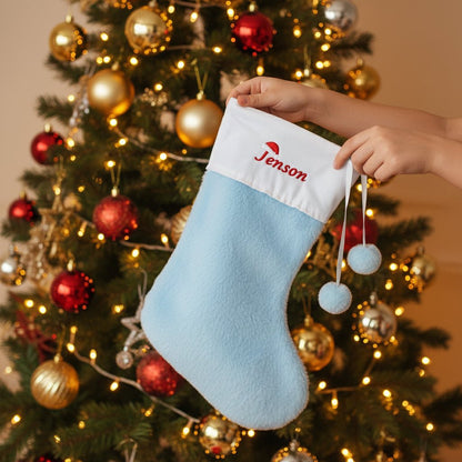 Personalised Christmas Fur Stocking- 4 Colours available - The Happy Tribe