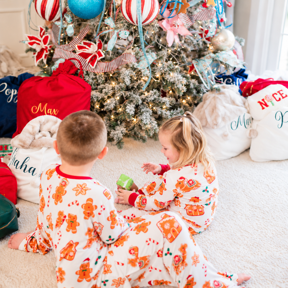 Personalised Christmas Gingerbread Camels Dog Bandana - The Happy Tribe