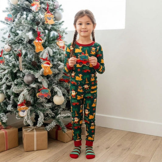 Personalised Christmas in the Desert Kids Pyjama Set - The Happy Tribe