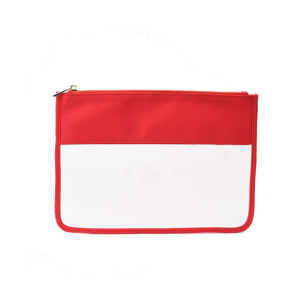 Personalised Clear Travel Pouch - The Happy Tribe