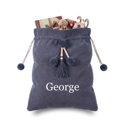 Personalised Corduroy Christmas Sack - The Happy Tribe
