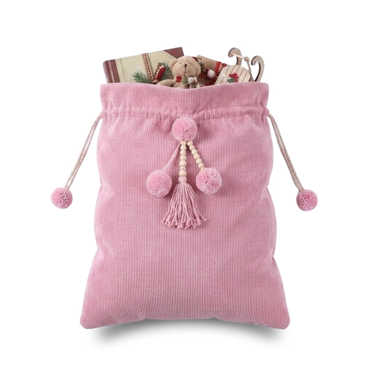 Personalised Corduroy Christmas Sack - The Happy Tribe