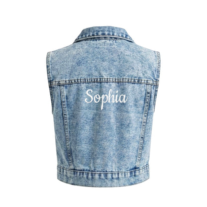 Personalised Denim Waistcoat - The Happy Tribe