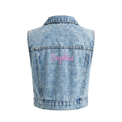 Personalised Denim Waistcoat - The Happy Tribe