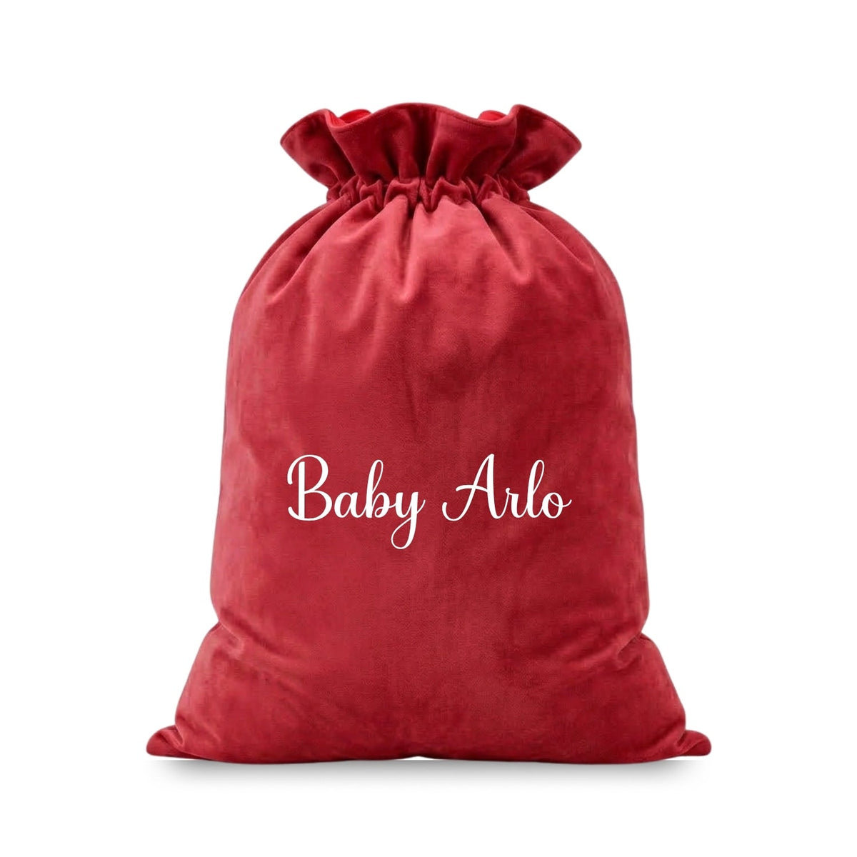 Personalised Embroidered Velvet Christmas Sack - The Happy Tribe