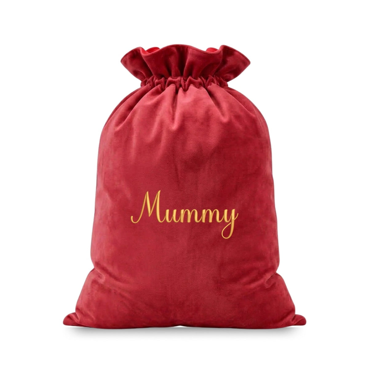Personalised Embroidered Velvet Christmas Sack - The Happy Tribe