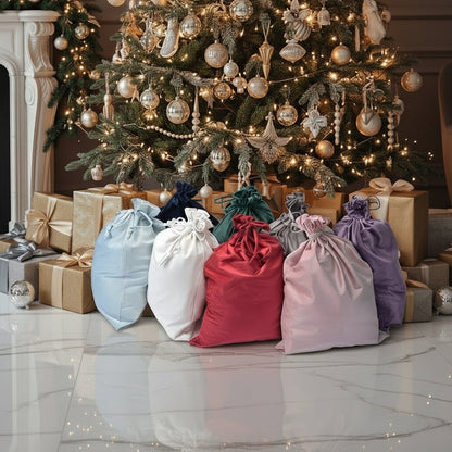 Personalised Embroidered Velvet Christmas Sack - The Happy Tribe