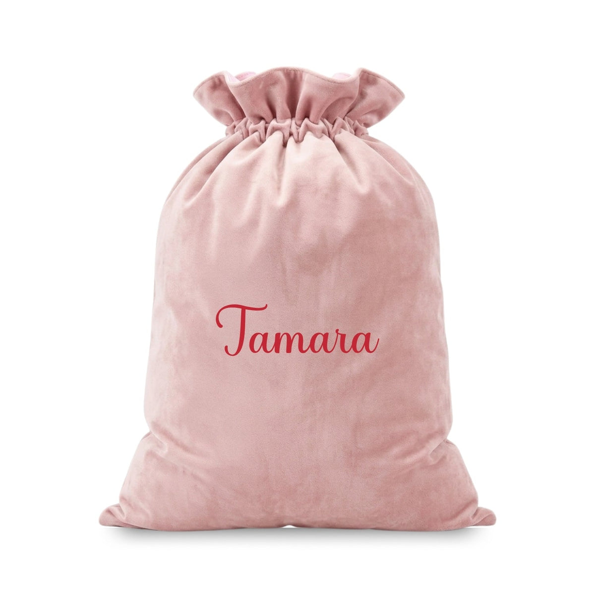 Personalised Embroidered Velvet Christmas Sack - The Happy Tribe